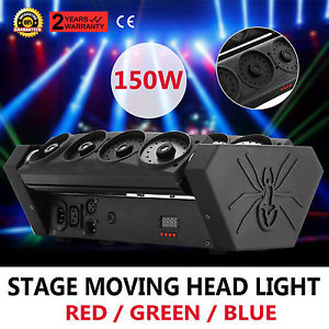 LASER SPIDER MOVING HEAD LIGHT DMX512 PARTY LAMP SOUND CONTROL FREE WARRANTY