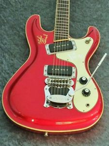 Aria pro ll VM-2001 Ventures model Red Electric Guitar w / Hard Case