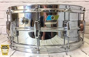 Vintage Ludwig 1970's 402 Snare Drum Ludaloy 14" x 6.5"