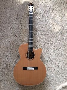 Bedell MBN-24CE-G crossover acoustic/electric nylon string guitar