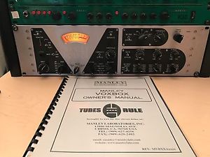 MANLEY Voxbox MBV Class A TUBE Channel Strip Mic Pre Compressor EQ DeEss Limiter