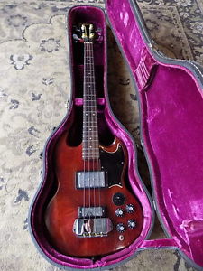 1973 Gibson EB-3 electric bass EB3 vintage TRANSLUCENT CHERRY FINISH Norlin USA