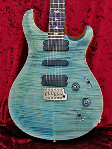 Free Shipping Used Paul Reed Smith 513 10Top Aqua Blue Electric Guitar