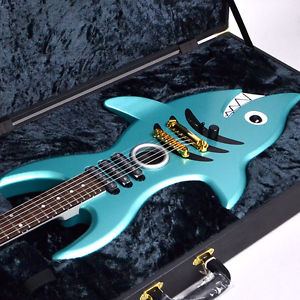 One Piece Brook Official Shark Electric Guitar BANDAI w/OHC Serial Number
