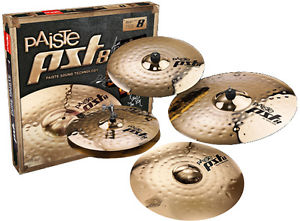 Paiste PST8 Special Edition Set 14” Hats, 16” Crash, 18” Crash 20” Ride Cymbal