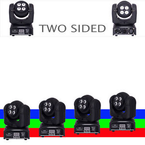 4 Pcs!100W Two Sided Wash Moving Heads Stage Lighting DJ Disco Weding Party