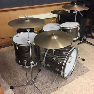 60s Japanese Drum Set Star Zildjian Cymbals Ludwig Hardware Excellent Condition