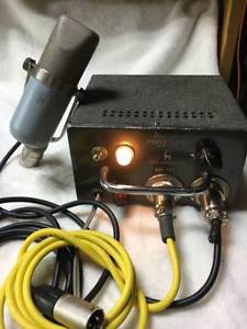 VINTAGE SONY C-37A TUBE CONDENSER MICROPHONE SET