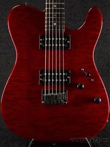Fender USA: American Deluxe Telecaster FMT Crimson Red Transparent Ebony 2004