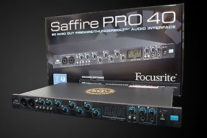 REVIVE AUDIO MODDED: FOCUSRITE SAFFIRE PRO 40 FIREWIRE INTERFACE, NEW!