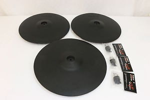 Roland THREE Cymbal Package ONE CY-15R Ride & TWO CY-14C Crash CY14C CY15R CY14