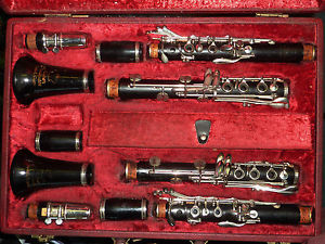 Vintage Rudall Carte Super Graduate Wooden clarinets Bb and A