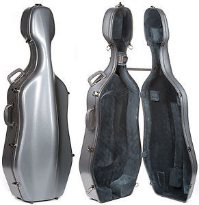 Eastman CL18 Classic Black 4/4 Cello Case - Wheels - Grey Interior - AUTHORIZED!