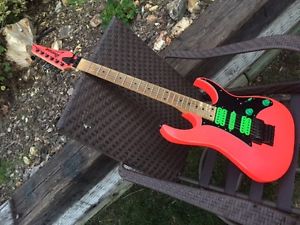 1987 Ibanez RG550 RG 550 Road Flare Red, excellent with HSC