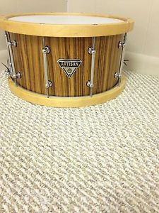 Dixon Artisan Zebra Wood/Beech Shell 14x7.5 Snare Drum
