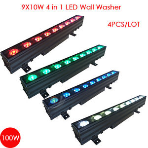 4pcs/lot 9-LED 10W waterproof DMX512 Led Wall Washer Light 6CH led light Led out