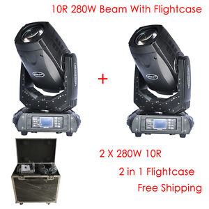 2pcs/lot 280W 10R Moving head light DMX Party Club stage lighting wide beam New