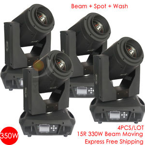 4PCS.LOT 15R330W Beam Moving head light with 3 IN 1 Function for dj show party