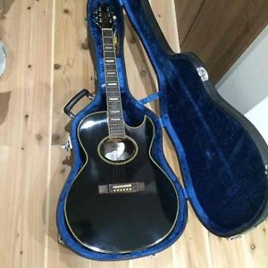 Very Rare! WASHBURN EA22 Nuno Bettencourt Acoustic Guitar Black Extream