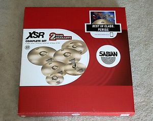 Sabian XSR Complete Set, XSR5006B, Brand New Pack of 7 Cymbals, Retails for $900