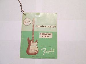 Fender Stratocaster Instruction Manual 1959/60 original - amazingly rare.