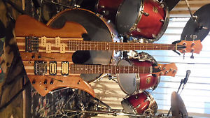 Custom made, hand built, double neck, 4-bass/ 6-guitar