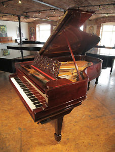 Antique, 1889, Steinway Model B grand piano with a rosewood case
