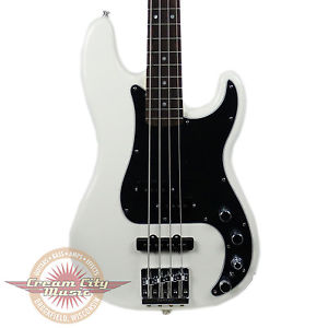 Brand New Fender Deluxe Active Precision Bass Special Rosewood in Olympic White