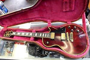 GIBSON LES PAUL CUSTOM 1977 TRANSPARENT WINE RED OHSC