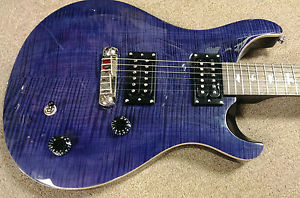 PRS SE Custom 22 Sapphire Blue Solidbody Electric Guitar Mahogany, Stoptail, Bag