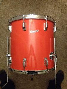 1971 Rogers 16x16" Maple Floor Tom In Mojave Red