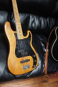 VINTAGE FENDER TELECASTER BASS 1975-6 CUSTOM EMG POWERED PUPS HSC, GREAT PLAYER!