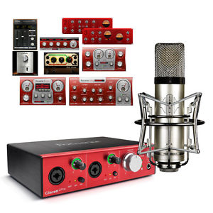 Focusrite Clarett 2 Pre Thunderbolt Interface Audio & Sontronics Aria Pack