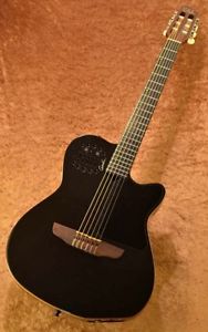 Godin Multiac ACS Slim SA Black w/soft case F/S Guitar Bass from Japan #E1106