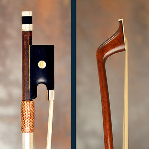 Very beautiful French violin bow by Charles Nicolas Bazin, Raffin Certified