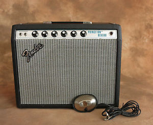Vintage 1978 Fender Princeton Reverb Amp Amplifier Footswitch Excellent Cond