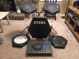 Vintage 1980s Tama Techstar TS305 Analog Electronic Drum Synth Kit Module Pads