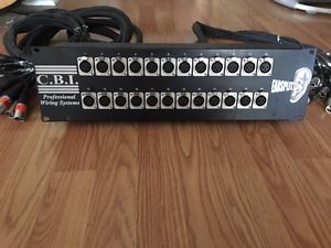 CBI 24 Ear Splitter Snake Box Rack w/ 25ft/5ft Disconnects, Transformers, Lifts