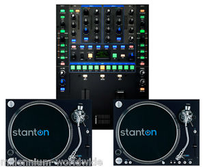 2 STANTON ST150 DIRECT DRIVE DJ TURNTABLES w/RANE SIXTY-TWO MIXER Authorized DLR