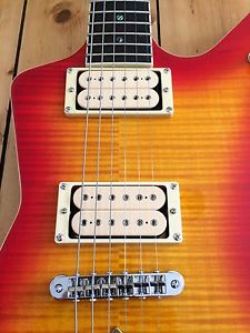 CRAZY CHICAGO DEAN CHERRY FLAME MAPLE TOP SUNBURST ELECTRIC GUITAR