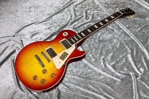 Used Gibson Custom Shop 1958 Les Paul Plaintop Reissue Gloss Washed Cherry