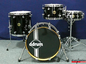 DDrum Paladin Maple Shellset in "Piano Black"  -  18,12,14"