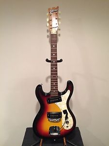 Univox Hi Flier Phase 1- Late 60's Sunburst Pearloid Pickguard Guitar