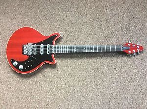 Handbuilt Brian May Red Special Replica Guitar With Flight Case