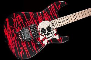 Charvel Pro Mod Warren DeMartini Signature Blood And Skull Guitar w/ tweed case