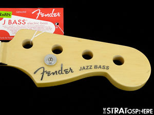 2016 Fender American Elite Jazz BASS NECK USA Compound Radius Guitar Maple