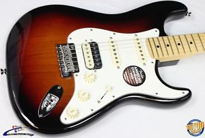 Fender American Standard Stratocaster HSS Shawbucker w/HSC 3-Tone Sunburst 36586