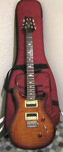 Paul Reed Smith PRS Custom 24 SE Birds Electric Guitar Tobacco Sunburst Santana