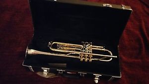 1930-35 King Liberty Trumpet -Refurbished - Silver w/24k Gold Trim