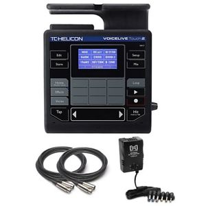 TC Electronics VoiceLive Touch 2 with Two Mic Cables and Power Supply Bundle